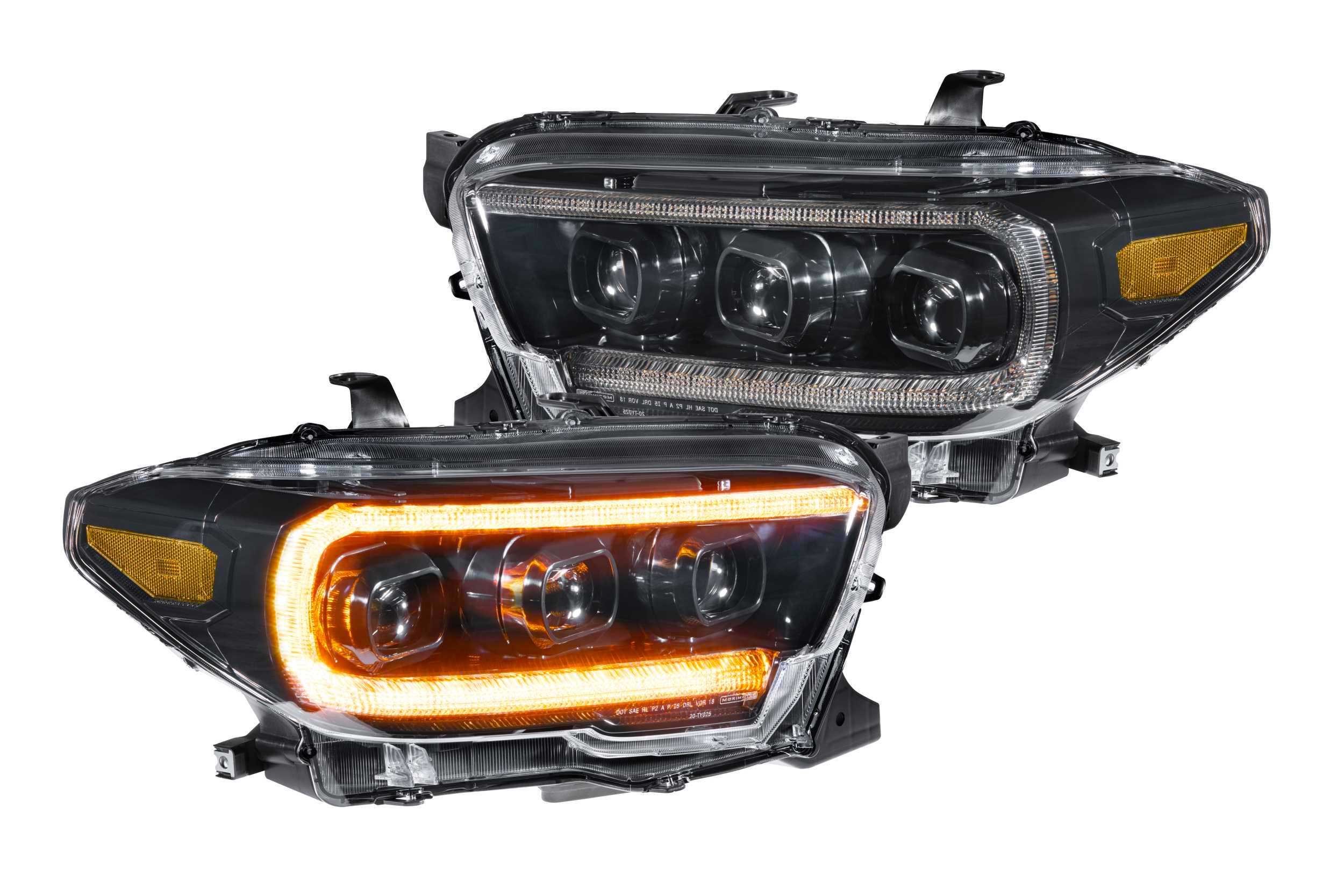 Morimoto Tacoma (16-23) Amber XB LED Headlights | LF530.2-A-ASM